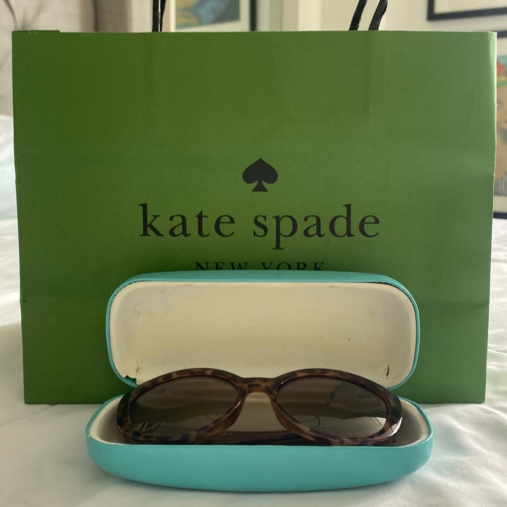 WORN ONCE: Trendy and elegant tortoise-shell Kate Spade women’s sunglasses $65